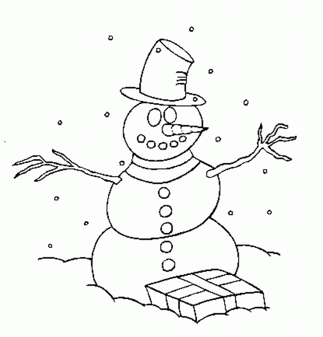 Bałwany kolorowanki